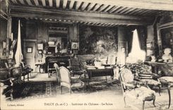 CPA Talcy L et C Interieur du Chateau le Salon 