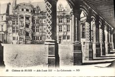 CPA Chateau de Blois Aile Louis XII La Colonnade 