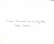 CPA Victoria Memorial and Buckingam Palace London