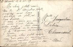 CPA Femme Drapeau Italie