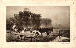 CPA Thoren dans la Praire Vaches