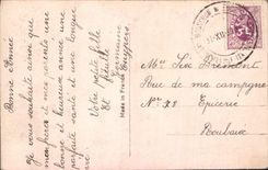 CPA Bonne Annee Femme