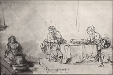 CPA Palais des Beaux Arts de la Ville de Paris Chez Marthe et Marie Rembrandt 