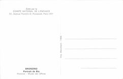 CPA Bronzino Portrait de Bia 