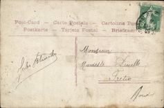 CPA Allo allo Un Souvenir Femme