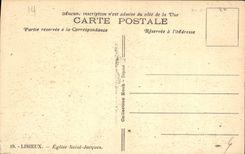 CPA Lisieux Eglise Saint Jacques 