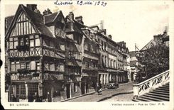 CPA Lisieux Vieilles maisons Rue au Char 