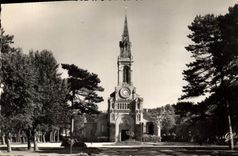 CPA Deauville Plage Fleurie L'Eglise 