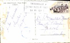 CPA Deauville Plage Fleurie L'Eglise 