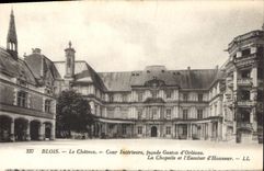 CPA Blois Le Chateau Cour Interieur facade Gaston d'Orleans 