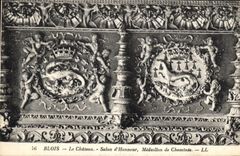 CPA Blois Le Chateau Salon d'Honneur Medaillon de Cheminee 