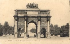 CPA Paris L'Arc de Triomphe du Carrousel 