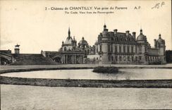 CPA Chateau de Chantilly Vue prise du Parterre 