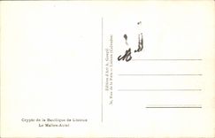 CPA Crypte de la Basilique de Lisieux Le Maitre Autel 