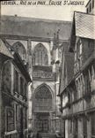 CPA Lisieux Rue de la Paix Eglise St Jacques 