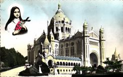 CPA La Basilique de Lisieux Vue d'ensemble 