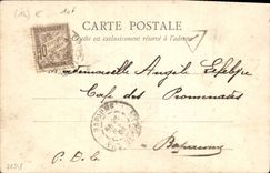 CPA Caen Cour de l'Hotel de Ville 