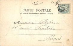 CPA Cannes La Plage par un coup de Mer 