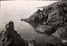 CPA La Corniche d'Or entre St Raphael et Cannes 