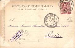 CPA Firenze Gall Uffizi Le Brun Elisabella 