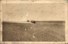 CPA Le desert grand disque de sable Raid Alger Dakar