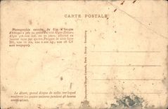 CPA Le desert grand disque de sable Raid Alger Dakar