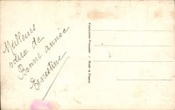 CPA Bonne Annee Femme