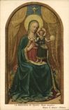 CPA La Madonna in Trono Beato Angelico 