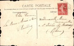 CPA Bonne Annee Oiseau