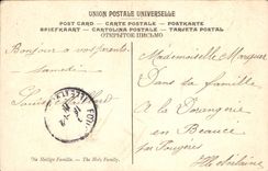 CPA Poussin La Sainte Familie Musee Conde Chantilly 