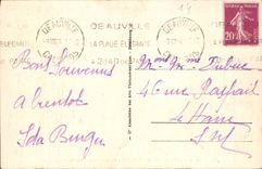 CPA Deauville Plage Fleurie Terrasse fleurie du Normandy Hotel