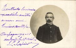 CARTE PHOTO Homme Soldat (n° 65 sur le col)