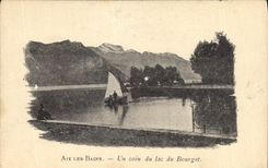 CPA Aix les Bains Un coin du lac du Bourget 