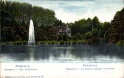 CPA Strasbourg Orangerie La maison rustique alsacienne 