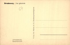 CPA Strasbourg Vue generale 