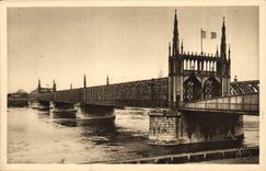 CPA Strasbourg Bas Rhin Le Pont de Chemin de fer sur le Rhin 