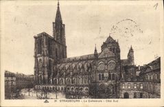 CPA Strasbourg La Cathedrale Cote Sud 
