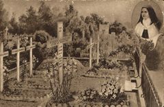 CPA Enclos des Carmelites au Cimetiere de Lisieux 