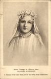CPA Sainte Therese de l'Enfant Jesus en premiere communiante 