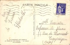 CPA La Basilique de Lisieux Le Chemin de Croix exterieur 