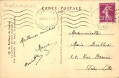 CPA La Basilique de Lisieux Le Chemin de croix exterieur 