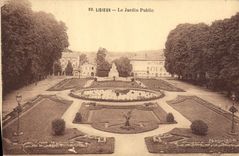 CPA Lisieux Le Jardin Public 