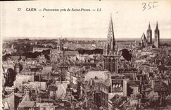 CPA Caen Panorama prise de Saint Pierre 