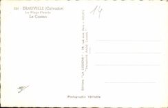 CPA Deauville Calvados La Plage Fleurie Le Casino