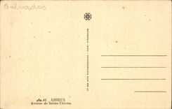 CPA Lisieux Avenue de Sainte Therese 