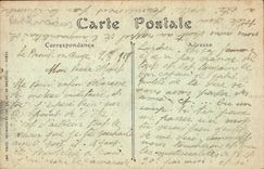 CPA Caen Le Clocher de Saint Pierre vue prose du Chateau 