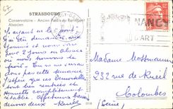 CPA Strasbourg Conservatoire Ancien Palais du Parlement Alsacien 