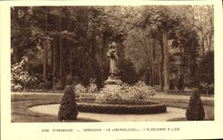 CPA Strasbourg Orangerie La Gaenseliesel L'Alsacienne a L'oie 