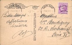 CPA Caen Calvados Vue generale 