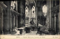 CPA Dreux Chapelle Saint Louis Pourtour du Choeur 